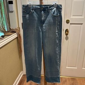 INC denim high rise wide leg ,  24” inseam.  Great condition.